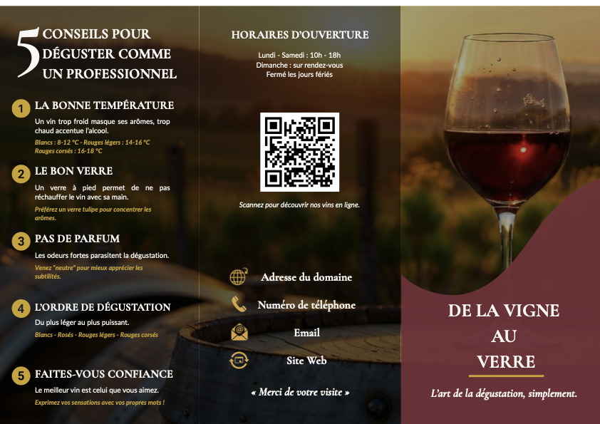 Triptyque De la vigne au verre